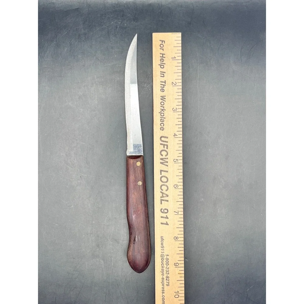 Vtg Imperial Fillet‎ Knife Stainless Steel Wood Handle USA 9.25